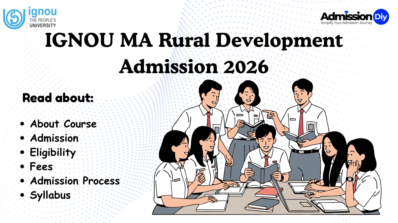 IGNOU MA Rural Development Admission