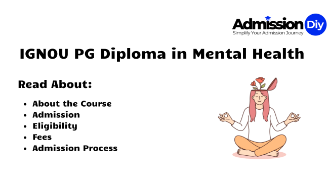 ignou pg diploma in mental health