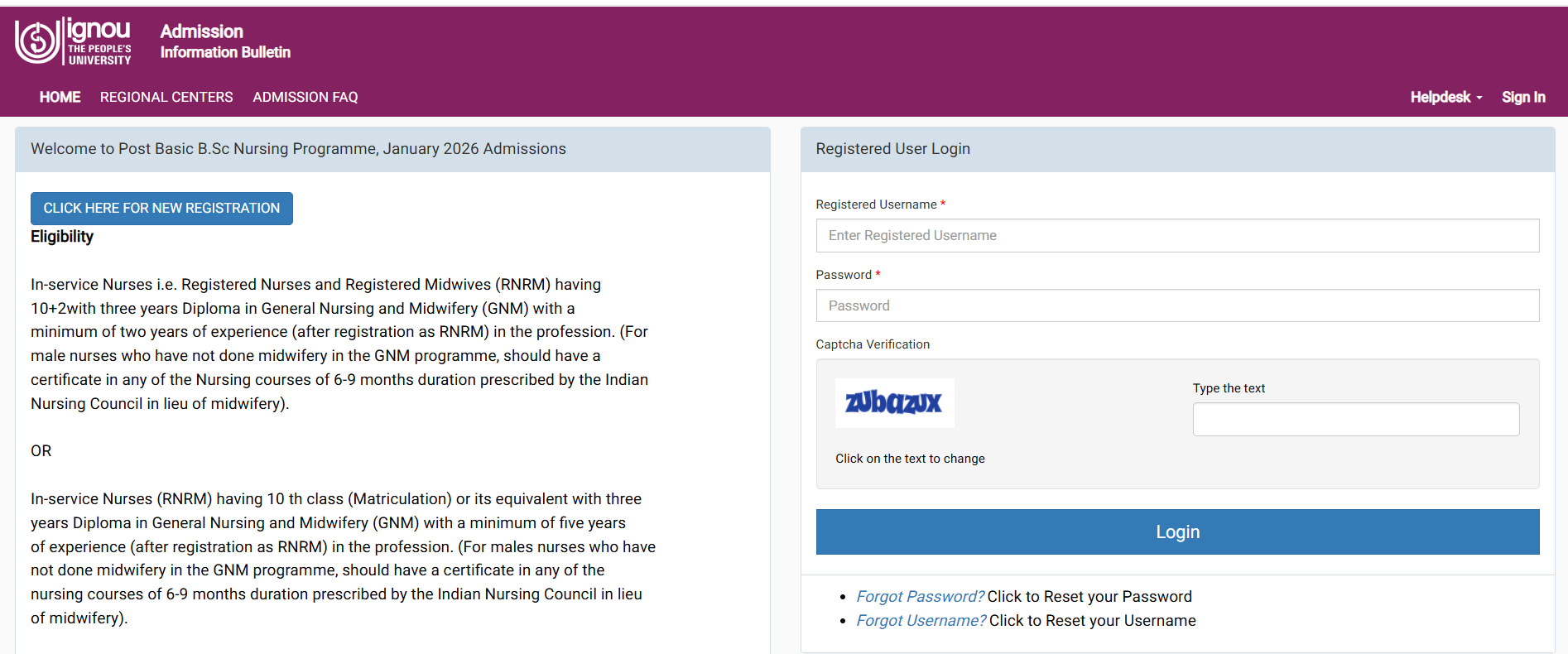 ignou post bsc nursing