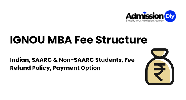 IGNOU MBA Fee structure